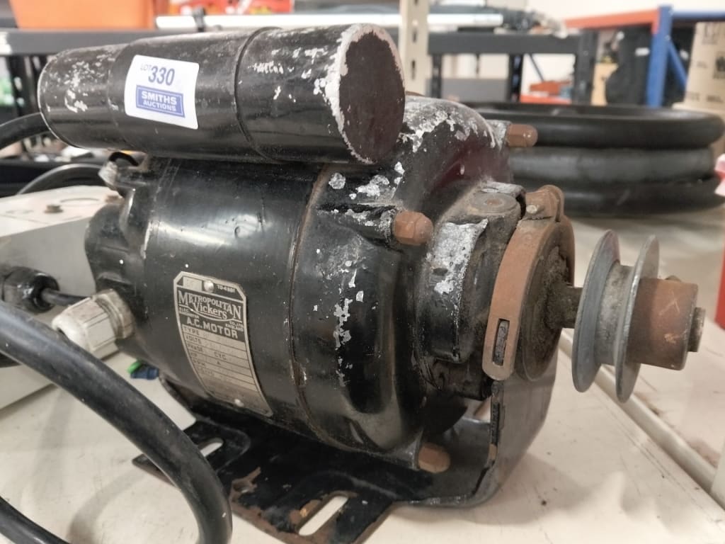 AC MOTOR W/ WALL SWITCH — NZ auction result