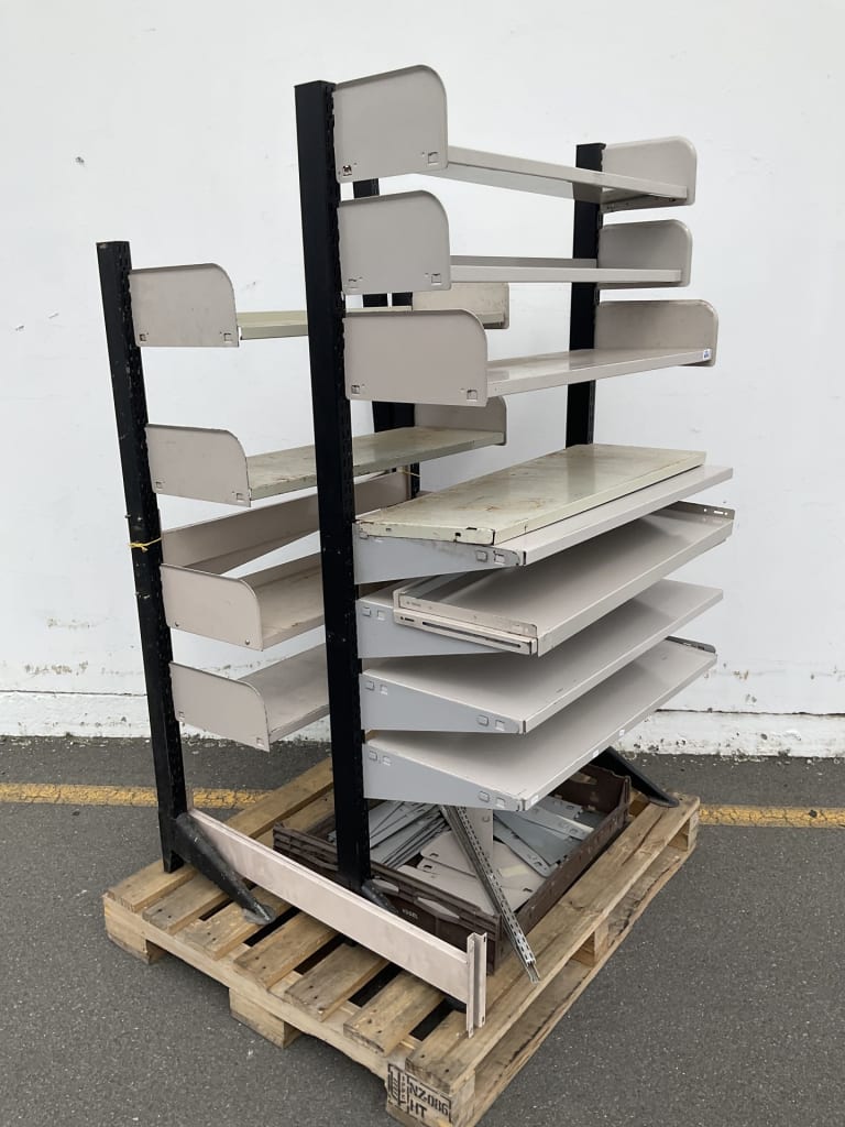 2 DISPLAY SHELVING RACKS — NZ auction result
