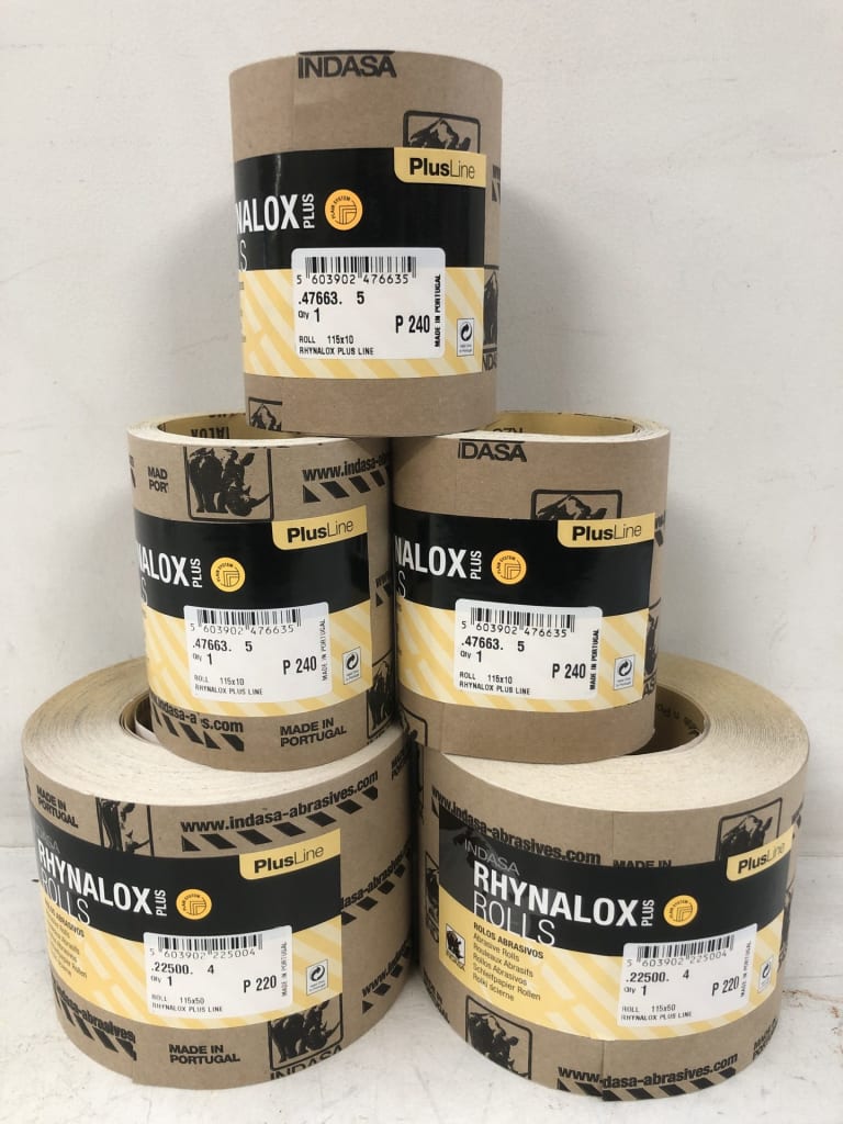 5 ASSORTED ROLLS OF SANDING PAPER — NZ auction result