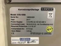Available Immediately 2017 Erichsen 618-1000 Corrosion Testing Chamber - 5