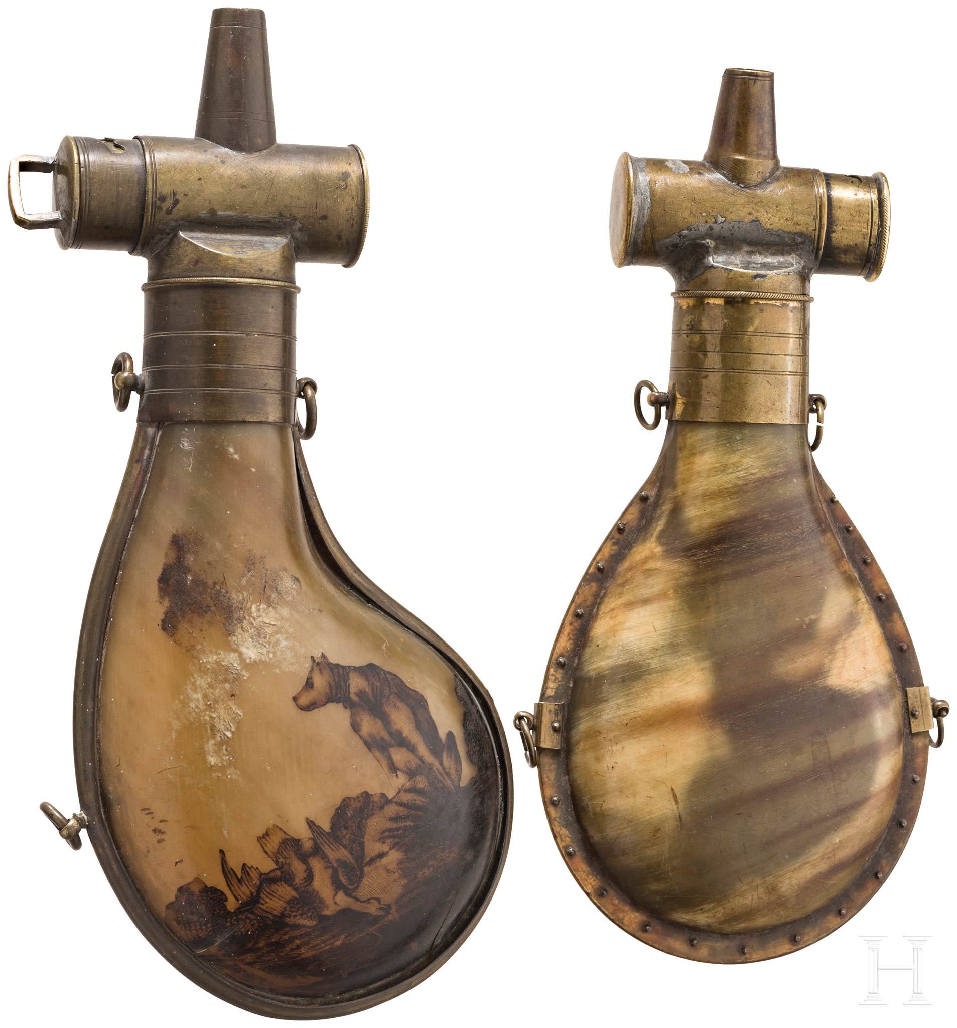 Lot 9127 Powder Flasks and Equipment Online Catalogue O80s Past