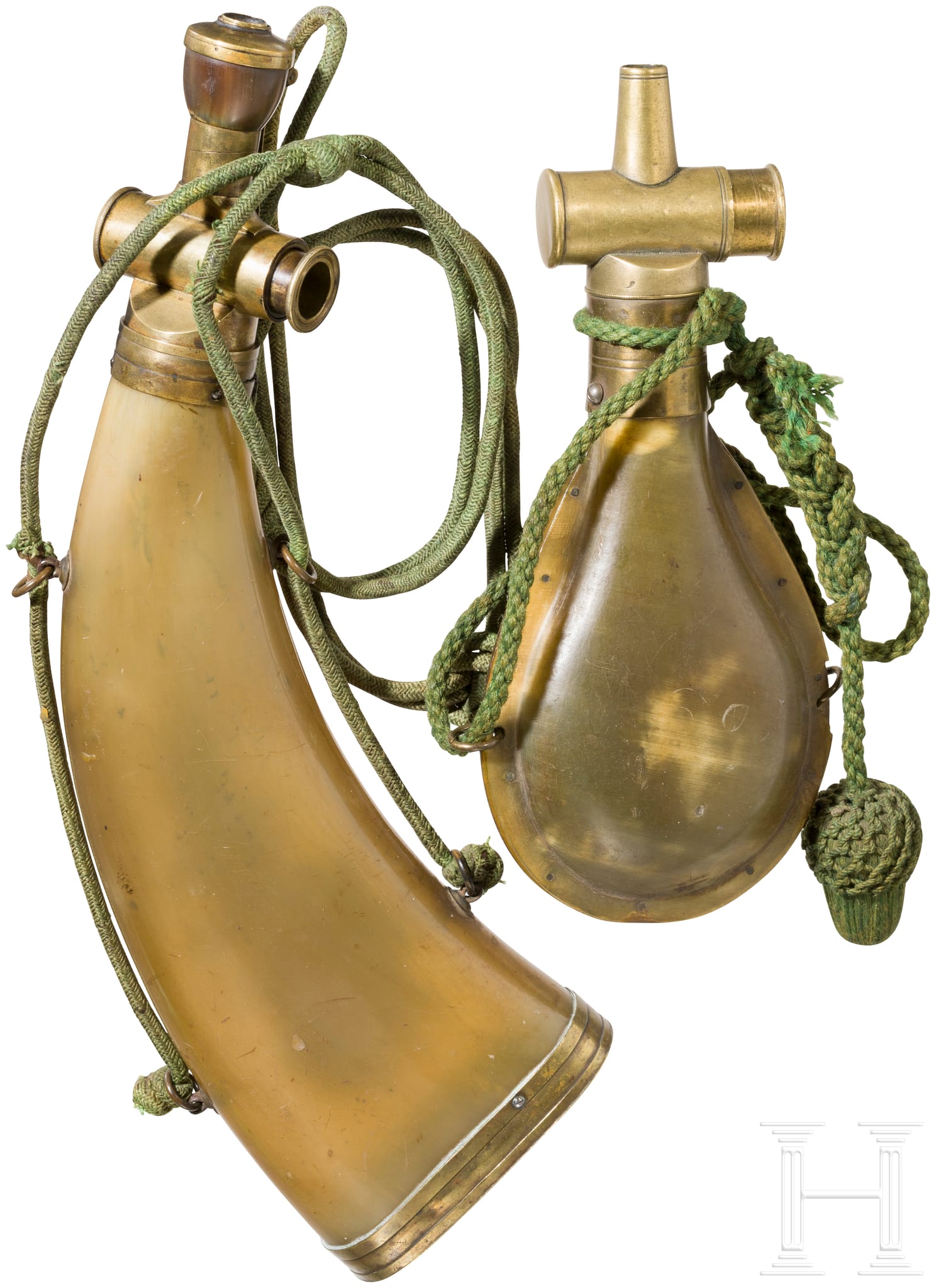 Lot 9184 Powder Flasks and Equipment Online Catalogue O82s Past auctions Buy Hermann