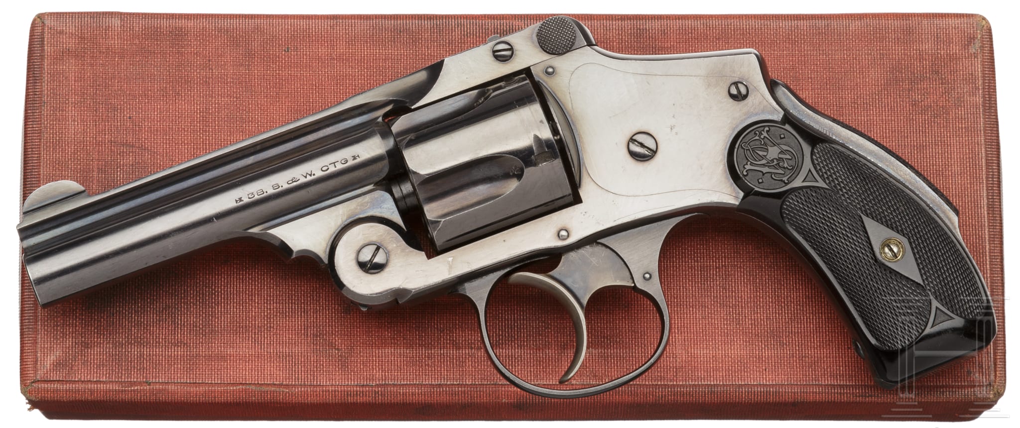 A Smith Wesson 38 Safety Hammerless 5th Model In Box Barnebys