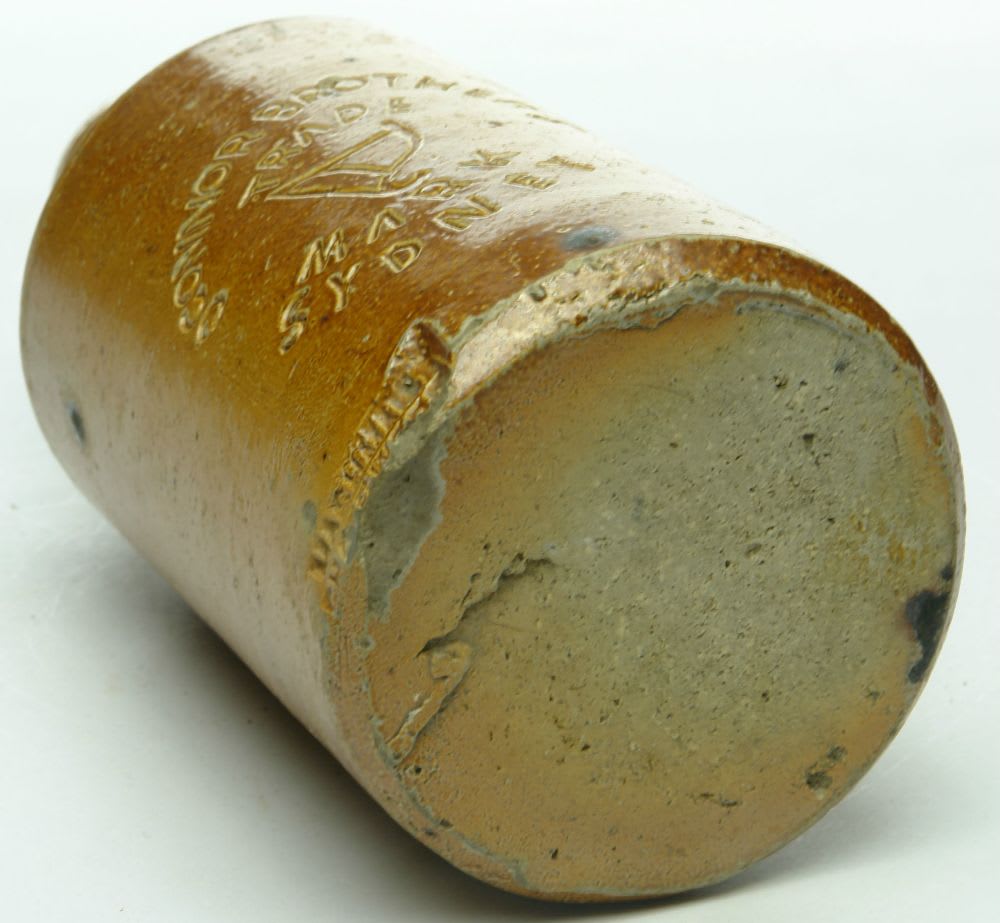 Ginger Beer. OConnor Brothers Sydney. Harp trade mark. Mashman Pottery