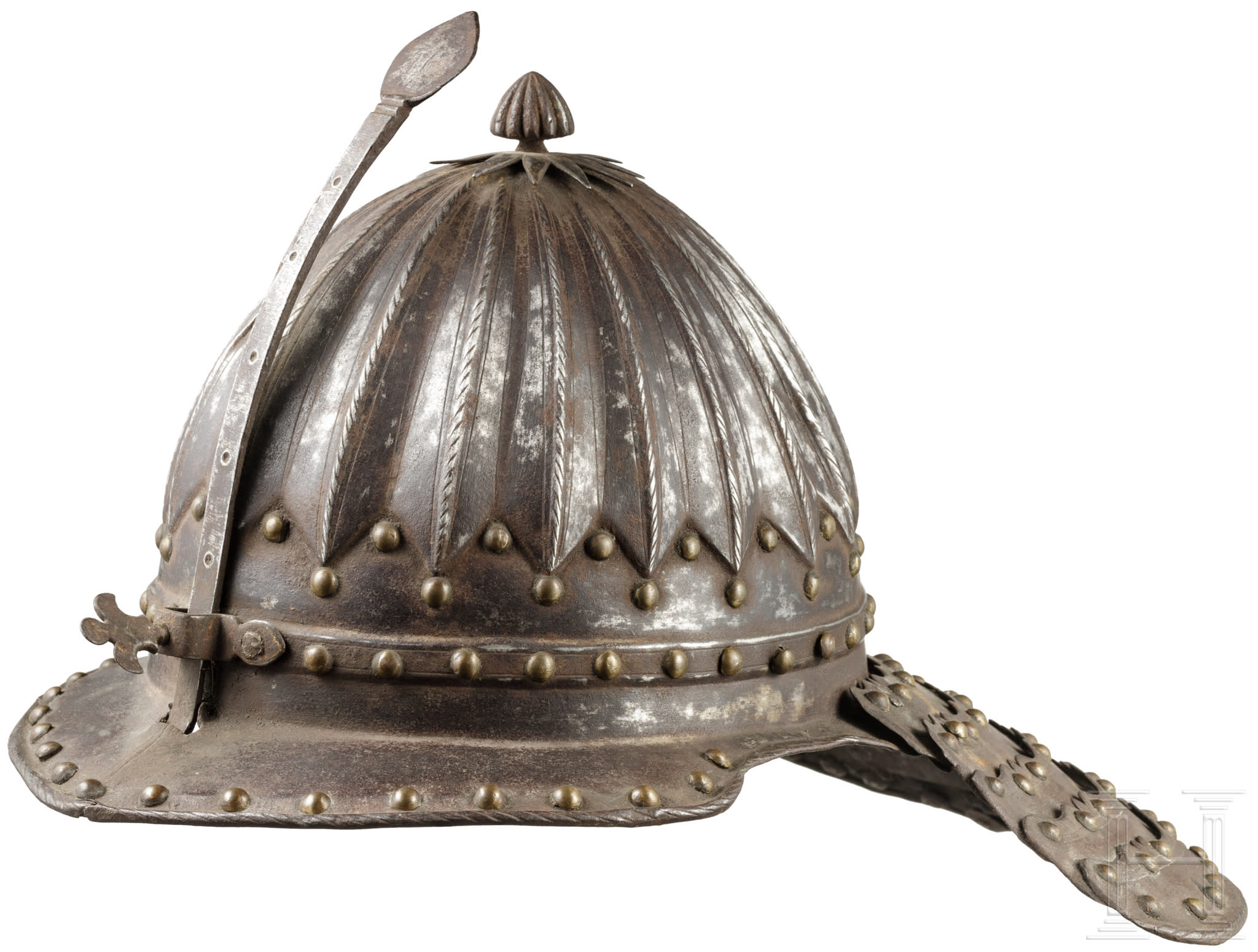 A German or Polish lobstertail helmet, mid17th century Barnebys