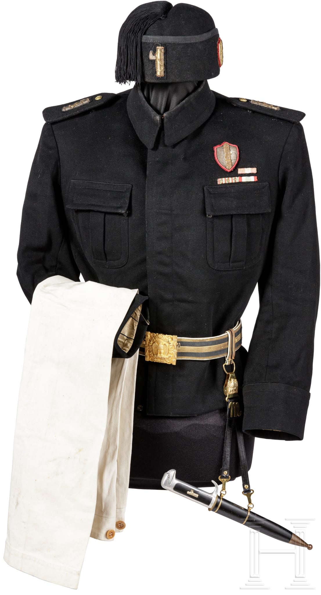 A uniform ensemble for a member of the National Fascist Party PNF ...