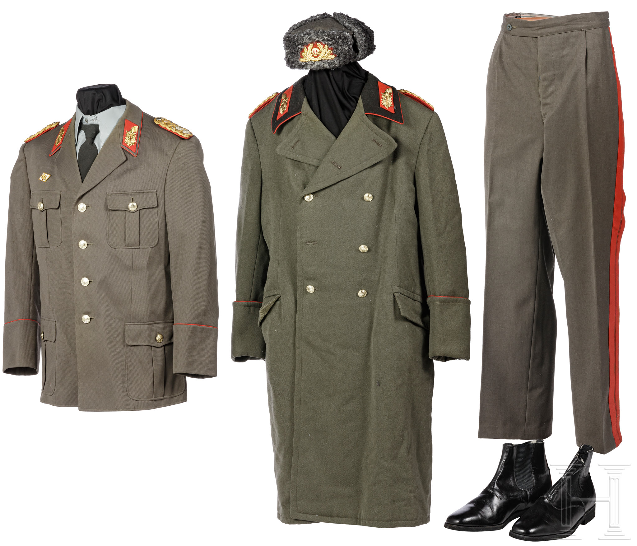 An NVA uniform (winter) of a lieutenant general of the infantry, circa ...