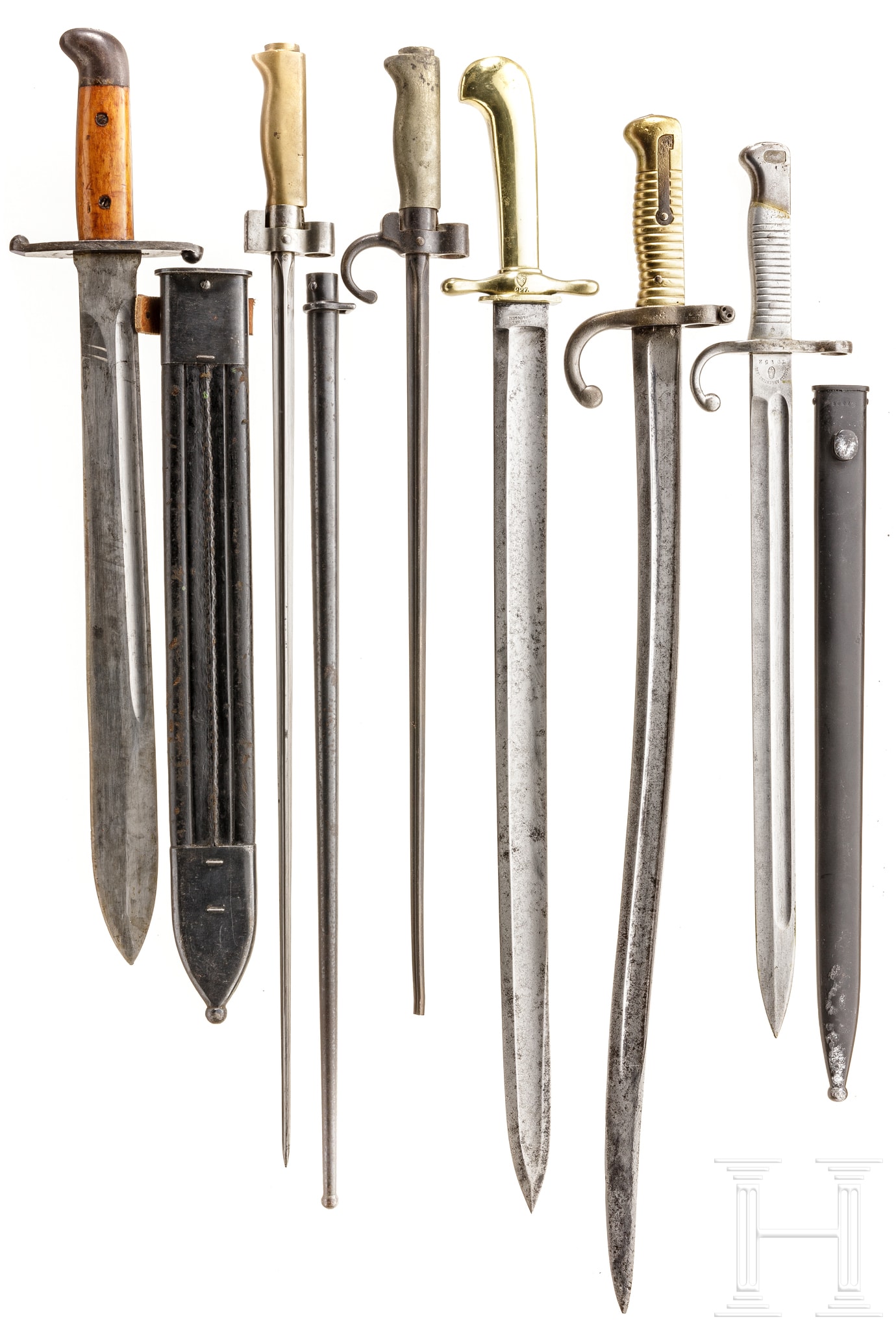 Six bayonets/edged weapons | Barnebys