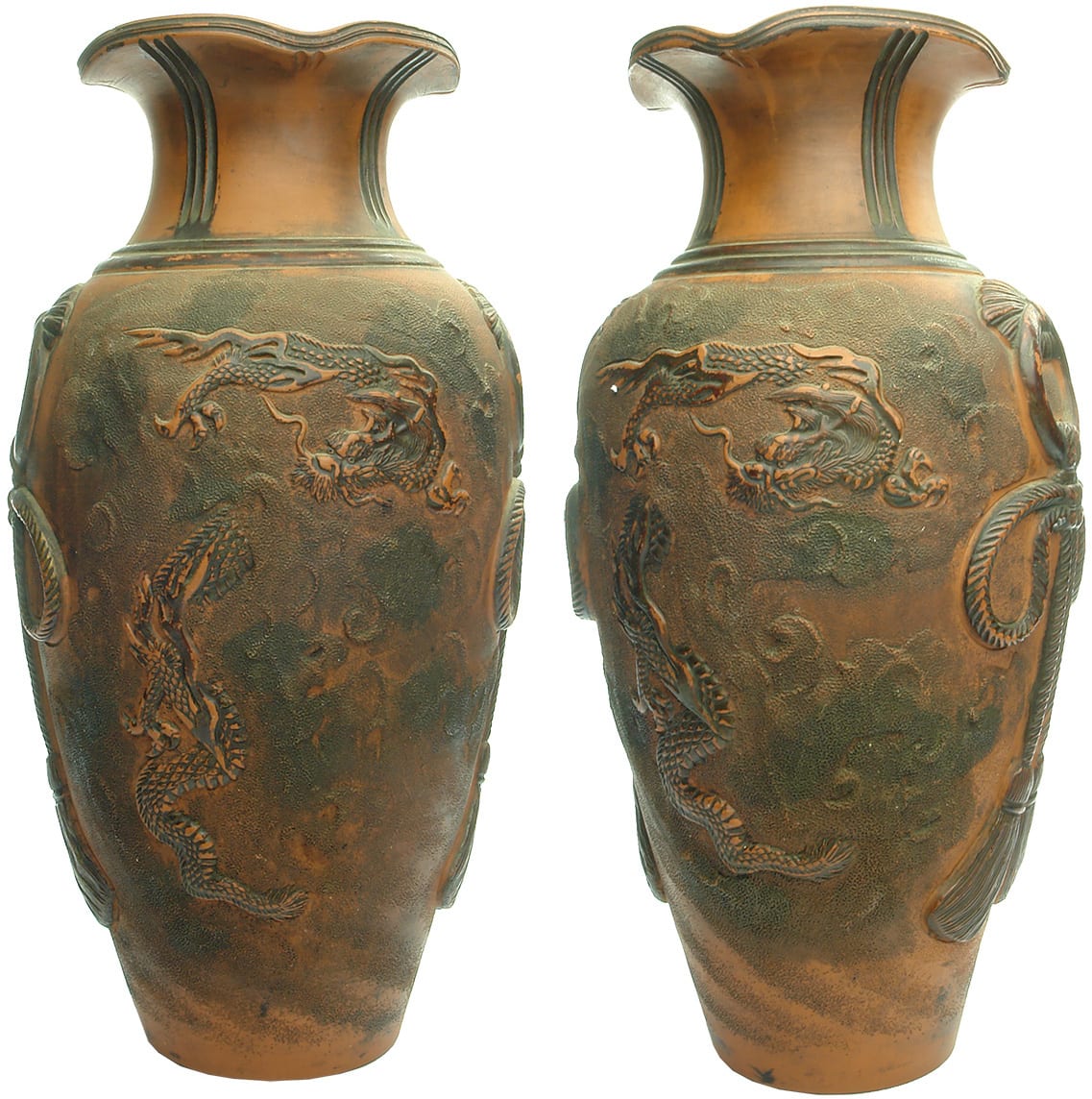 Dragon Terracotta Vases ABCR Auctions