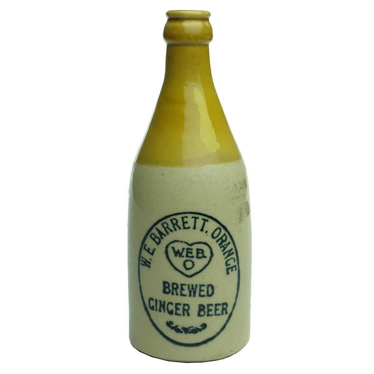 Ginger Beer. W. E. Barrett, Orange. Champagne. Crown Seal. Tan Top ...